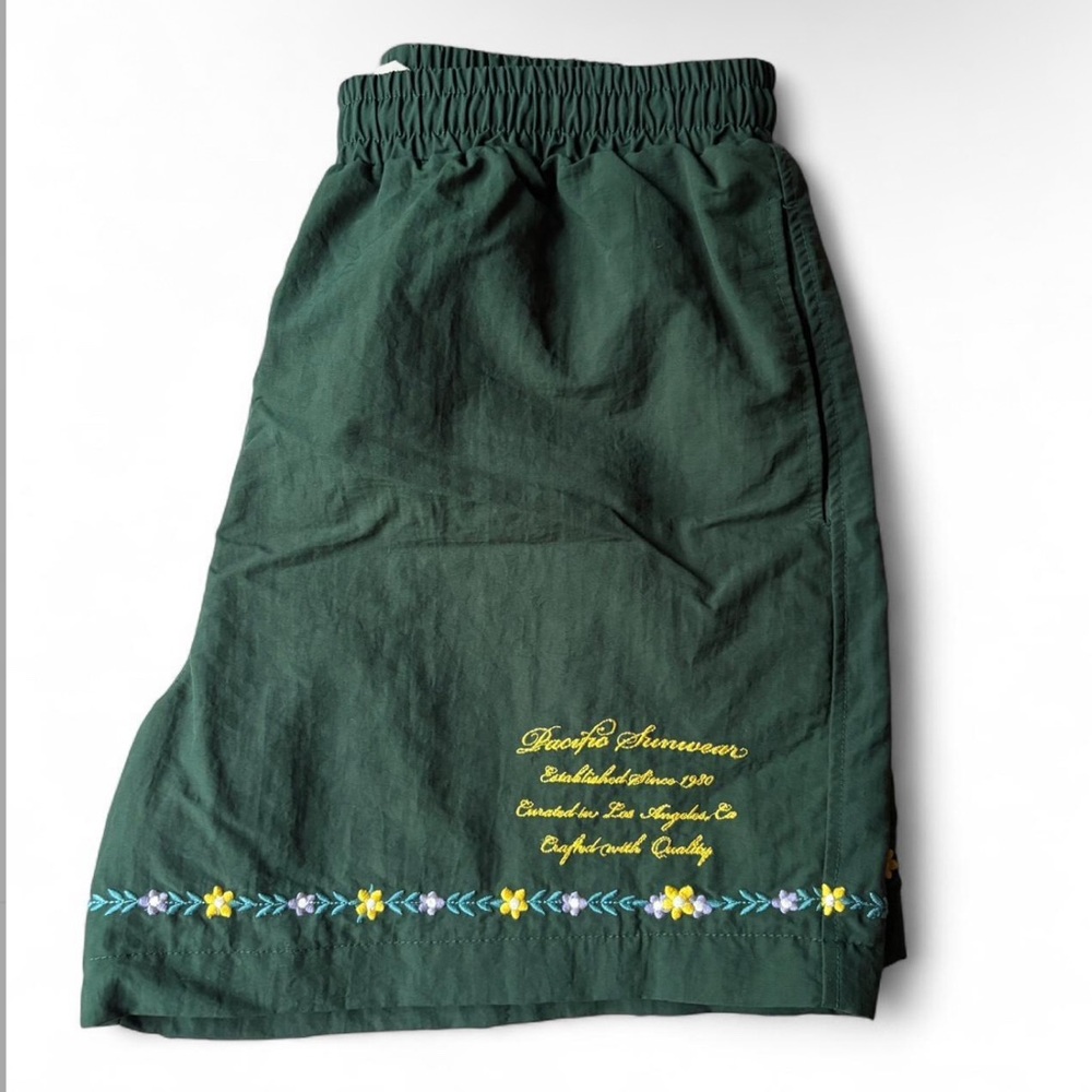 PacSun Green Skirt with Mesh Detail